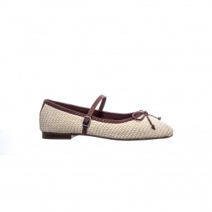 2/26 RAFIA CAMEL/CUERO